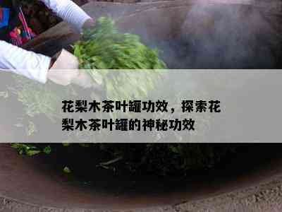 花梨木茶叶罐功效，探索花梨木茶叶罐的神秘功效