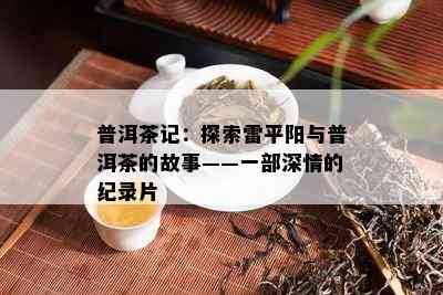 普洱茶记：探索雷平阳与普洱茶的故事——一部深情的纪录片