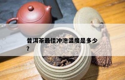 普洱茶更佳冲泡温度是多少？