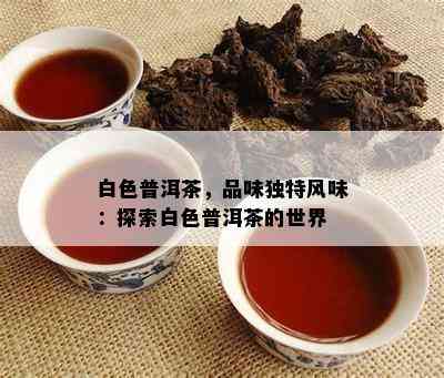 白色普洱茶，品味独特风味：探索白色普洱茶的世界