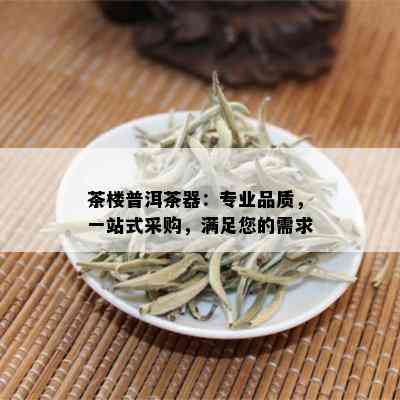 茶楼普洱茶器：专业品质，一站式采购，满足您的需求