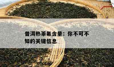 普洱熟茶氟含量：你不可不知的关键信息