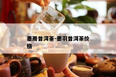 墨雨普洱茶-墨羽普洱茶价格