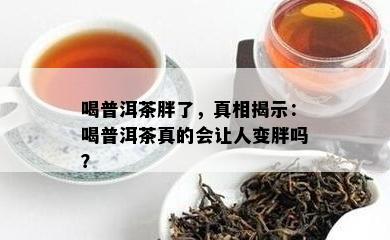 喝普洱茶胖了，真相揭示：喝普洱茶真的会让人变胖吗？