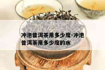 冲泡普洱茶用多少度-冲泡普洱茶用多少度的水