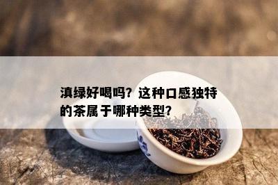 滇绿好喝吗？这种口感独特的茶属于哪种类型？