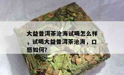 大益普洱茶沧海试喝怎么样，试喝大益普洱茶沧海，口感怎样？