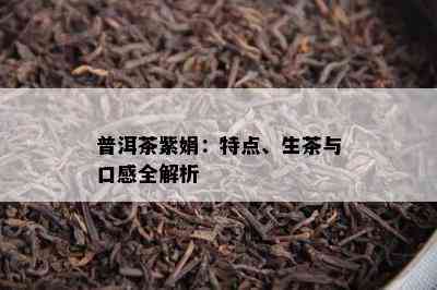 普洱茶紫娟：特点、生茶与口感全解析