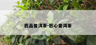 匠品普洱茶-匠心普洱茶