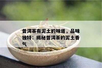 普洱茶有泥土的味道，品味特别：揭秘普洱茶的泥土香气