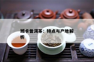 班卡普洱茶：特点与产地解析