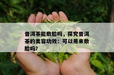 普洱茶能敷脸吗，探究普洱茶的美容功效：可以用来敷脸吗？