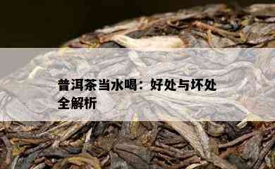 普洱茶当水喝：好处与坏处全解析