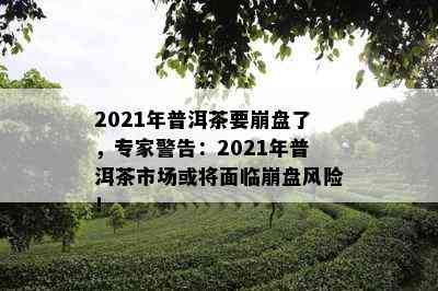 2021年普洱茶要崩盘了，专家警告：2021年普洱茶市场或将面临崩盘风险！