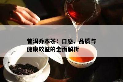 普洱乔木茶：口感、品质与健康效益的全面解析