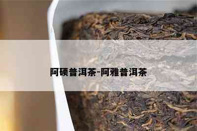 阿硕普洱茶-阿雅普洱茶