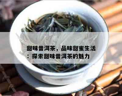 甜味普洱茶，品味甜蜜生活：探索甜味普洱茶的魅力