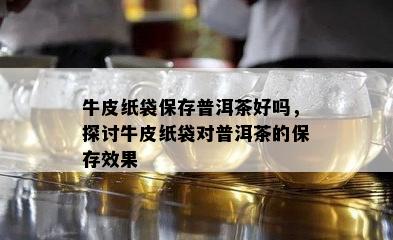 牛皮纸袋保存普洱茶好吗，探讨牛皮纸袋对普洱茶的保存效果