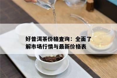 好普洱茶价格查询：全面熟悉市场行情与最新价格表