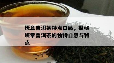 班章普洱茶特点口感，探秘班章普洱茶的特别口感与特点