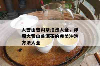 大雪山普洱茶泡法大全，详解大雪山普洱茶的完美冲泡方法大全