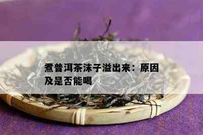 煮普洱茶沫子溢出来：原因及是否能喝