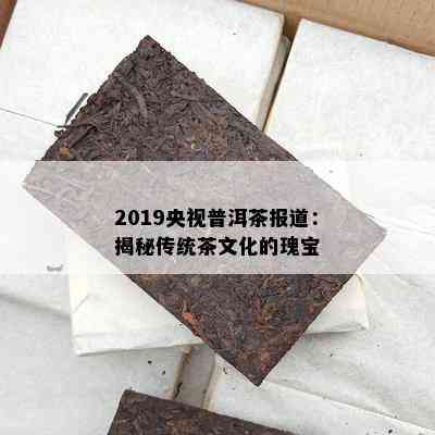 2019央视普洱茶报道：揭秘传统茶文化的瑰宝