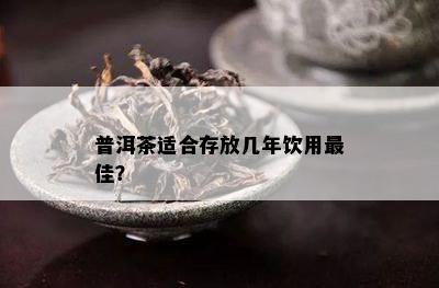 普洱茶适合存放几年饮用更佳？