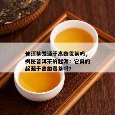 普洱茶发源于高黎贡茶吗，揭秘普洱茶的起源：它真的起源于高黎贡茶吗？