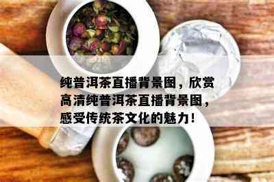 纯普洱茶直播背景图，欣赏高清纯普洱茶直播背景图，感受传统茶文化的魅力！