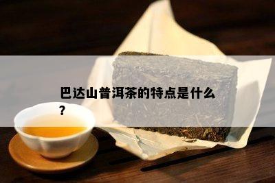 巴达山普洱茶的特点是什么？