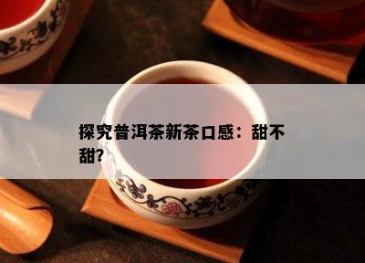 探究普洱茶新茶口感：甜不甜？