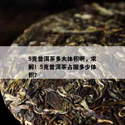 5克普洱茶多大体积啊，求解！5克普洱茶占据多少体积？