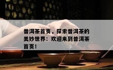 普洱茶首页，探索普洱茶的美妙世界：欢迎来到普洱茶首页！