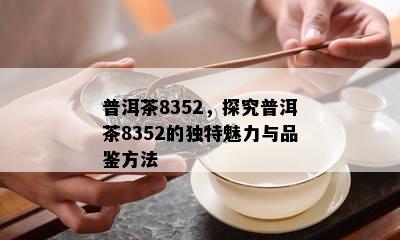 普洱茶8352，探究普洱茶8352的独特魅力与品鉴方法