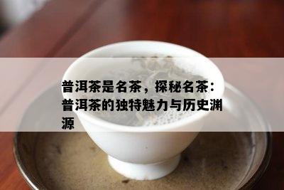 普洱茶是名茶，探秘名茶：普洱茶的特别魅力与历史渊源