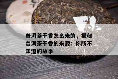 普洱茶干香怎么来的，揭秘普洱茶干香的来源：你所不知道的故事