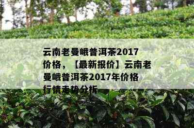 云南老曼峨普洱茶2017价格，【最新报价】云南老曼峨普洱茶2017年价格行情走势分析