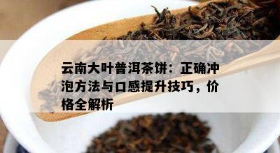 云南大叶普洱茶饼：正确冲泡方法与口感提升技巧，价格全解析