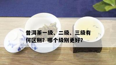 普洱茶一级、二级、三级有何区别？哪个级别更好？