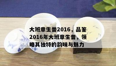 大班章生普2016，品鉴2016年大班章生普，领略其特别的韵味与魅力