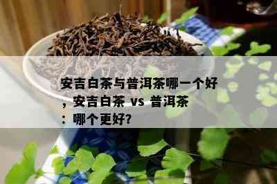 安吉白茶与普洱茶哪一个好，安吉白茶 vs 普洱茶：哪个更好？