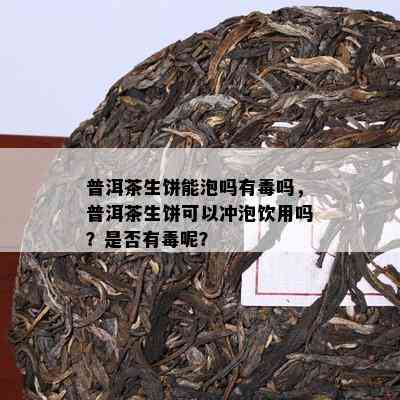 普洱茶生饼能泡吗有吗，普洱茶生饼可以冲泡饮用吗？是不是有呢？