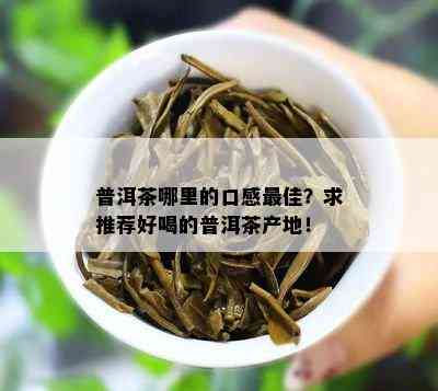 普洱茶哪里的口感更佳？求推荐好喝的普洱茶产地！