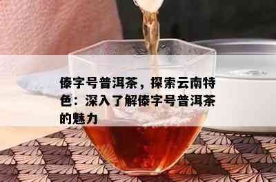 傣字号普洱茶，探索云南特色：深入了解傣字号普洱茶的魅力