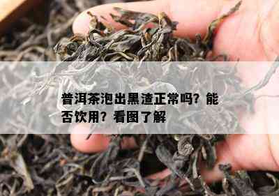 普洱茶泡出黑渣正常吗？能否饮用？看图了解