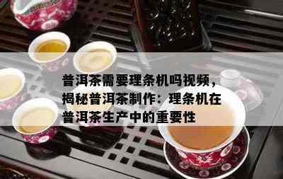 普洱茶需要理条机吗视频，揭秘普洱茶制作：理条机在普洱茶生产中的关键性