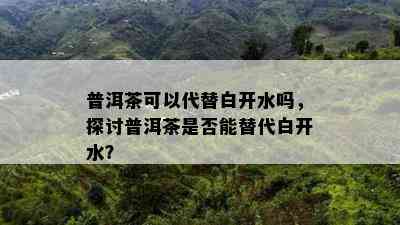 普洱茶可以代替白开水吗，探讨普洱茶是否能替代白开水？