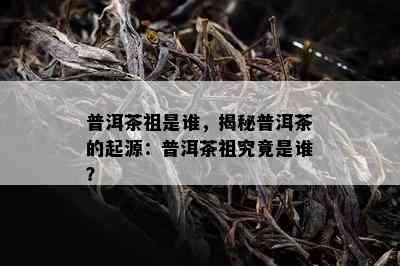 普洱茶祖是谁，揭秘普洱茶的起源：普洱茶祖究竟是谁？