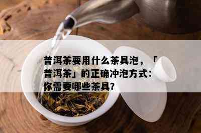 普洱茶要用什么茶具泡，「普洱茶」的正确冲泡方法：你需要哪些茶具？